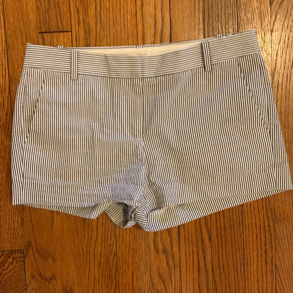J Crew Striped Chino Shorts